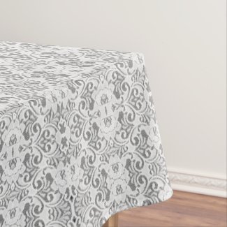 Elegant White Lace Formal Dark