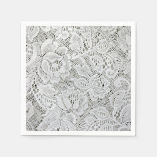Elegant White Lace Paper Napkins
