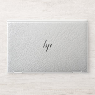 Elegant White leather HP Elite Book Laptop Skin