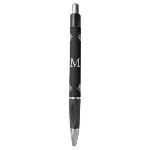 Elegant White Lilies Floral Pen