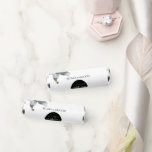 Elegant White Lilies Wedding  Breath Savers® Mints<br><div class="desc">This design features white lily flowers. The beautiful elegant white lilies compliment the elegant black modern circle shape encircling the wedding date. A perfect fusion of modern and chic with green color tones. Green, black and white are a perfect match for an elegant floral garden themed wedding. Unique wedding breath...</div>