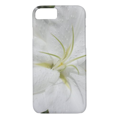 Elegant White Lily Floral Easter iPhone 87 Case