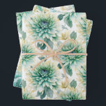 Elegant White Love Aqua Mint Wedding Wrapping Paper Sheets<br><div class="desc">Elegant White Love Aqua Mint Wedding or any occasion</div>