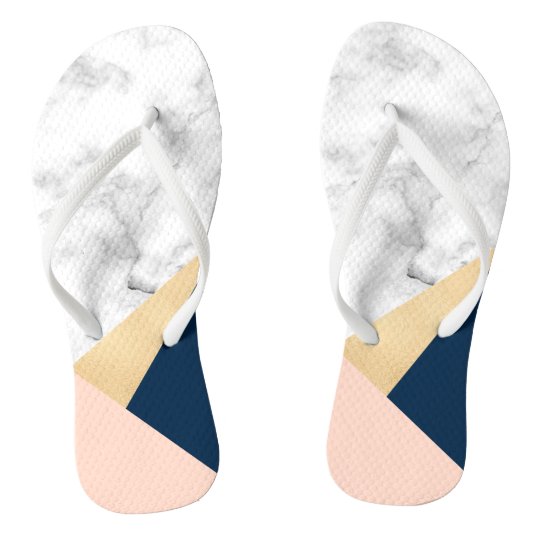 peach colored flip flops
