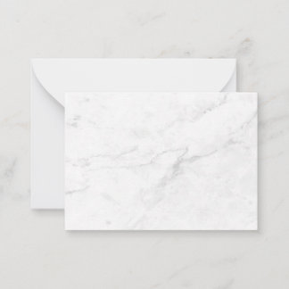 Elegant White Marble Home Decor Note Card