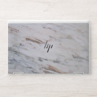 Elegant White Marble HP Laptop Skin