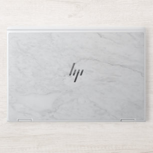 Elegant White Marble HP Laptop Skin