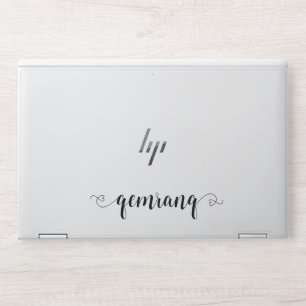 Elegant white Marble HP Laptop Skin