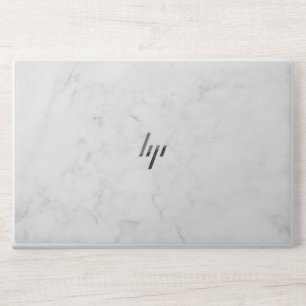 Elegant White Marble HP Laptop Skin