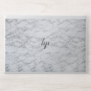 Elegant White Marble HP Laptop Skin