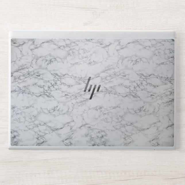 Elegant White Marble  HP Laptop Skin (Front)