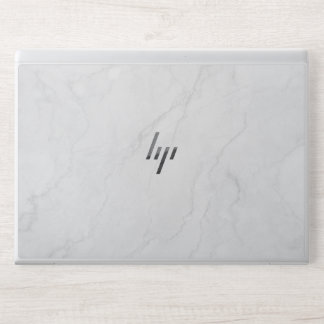Elegant White Marble HP Laptop Skin