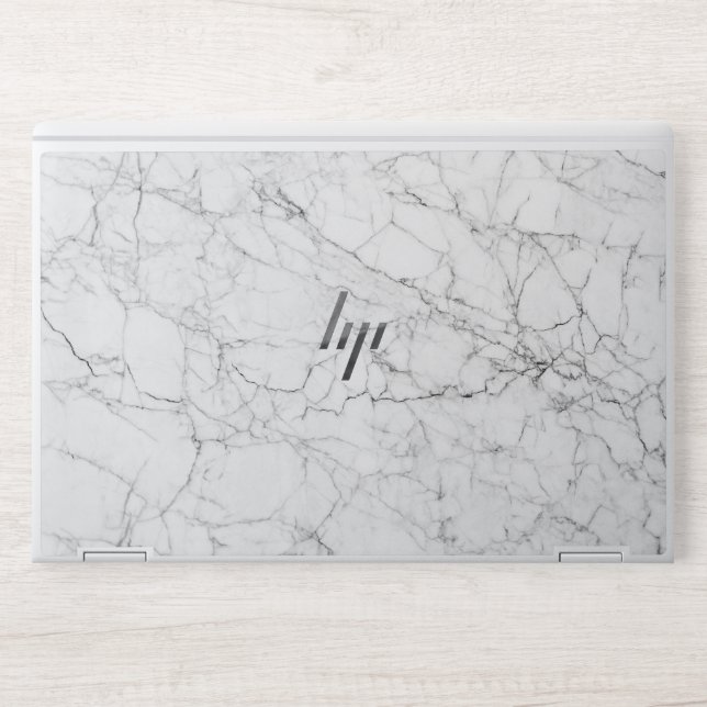 Elegant White Marble  HP Laptop Skin (Front)