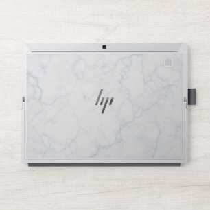 Elegant White Marble HP Laptop Skin