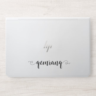 Elegant white Marble HP Laptop Skin