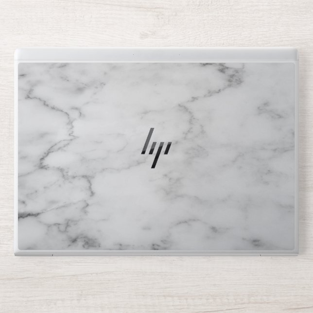  Elegant White Marble  HP Laptop Skin (Front)