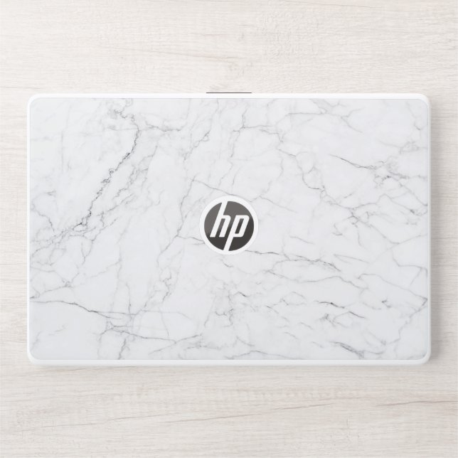Elegant White Marble  HP Laptop Skin (Front)