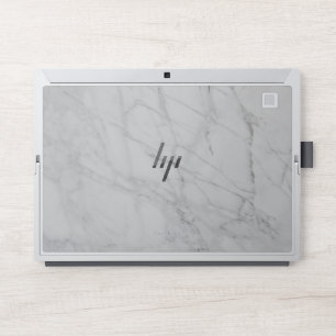 Elegant White Marble HP Laptop Skin