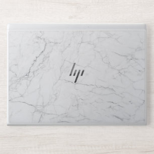 Elegant White Marble HP Laptop Skin