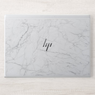Elegant White Marble HP Laptop Skin