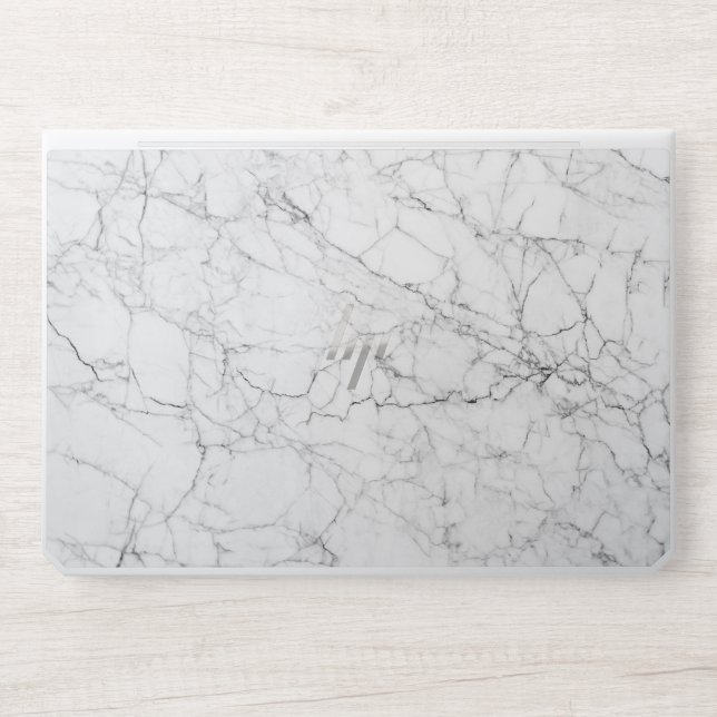 Elegant White Marble  HP Laptop Skin (Front)