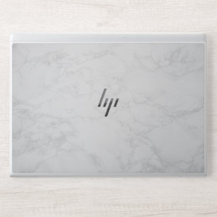 Elegant White Marble HP Laptop Skin