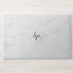 Elegant White Marble HP Laptop Skin