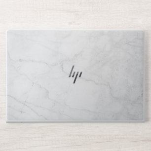 Elegant White Marble HP Laptop Skin