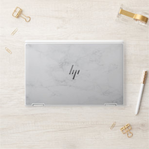 Elegant White Marble HP Laptop Skin