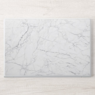 Elegant White Marble HP Laptop Skin