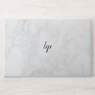 Elegant White Marble HP Laptop Skin
