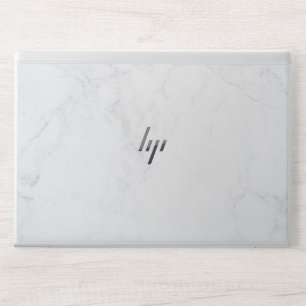 Elegant White Marble HP Laptop Skin