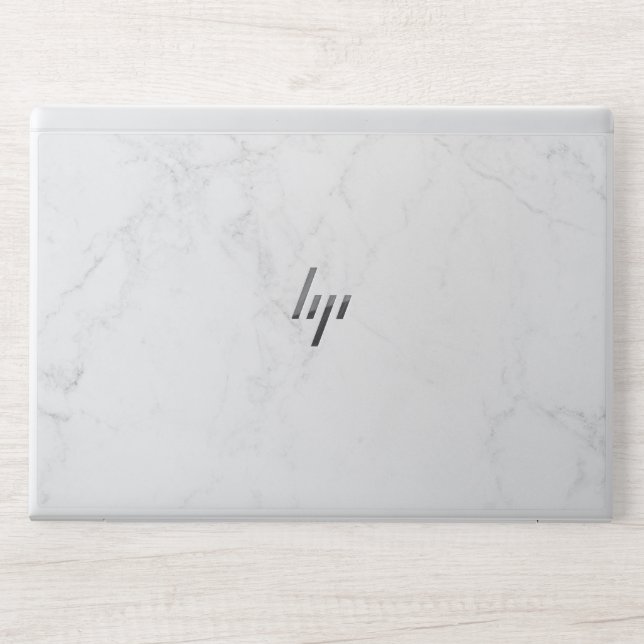 Elegant White Marble  HP Laptop Skin (Front)