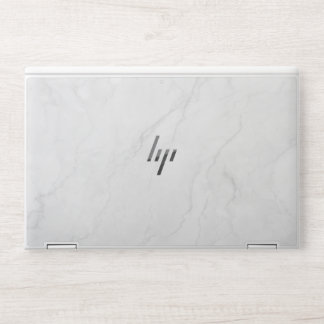 Elegant White Marble HP Laptop Skin