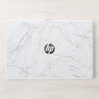 Elegant White Marble HP Laptop Skin