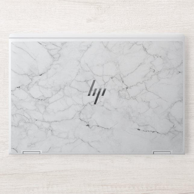 Elegant White Marble  HP Laptop Skin (Front)