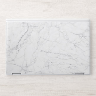 Elegant White Marble HP Laptop Skin