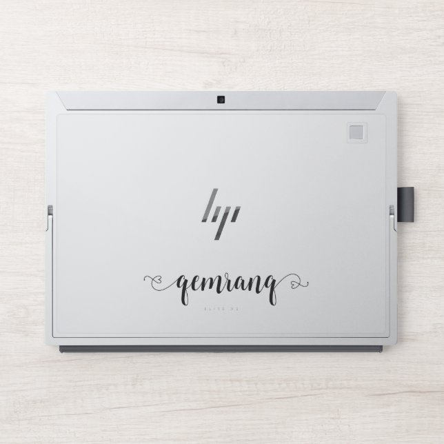 Elegant white Marble HP Laptop Skin (Front)
