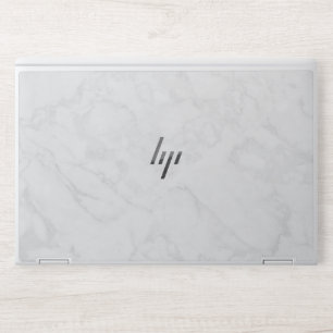 Elegant White Marble HP Laptop Skin
