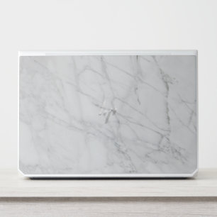 Elegant White Marble HP Laptop Skin