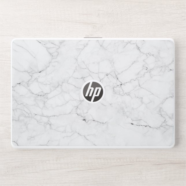 Elegant White Marble  HP Laptop Skin (Front)