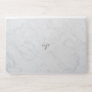 Elegant White Marble HP Laptop Skin