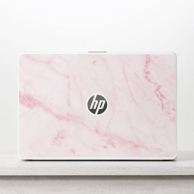 Elegant White Marble HP Laptop Skin (Front)