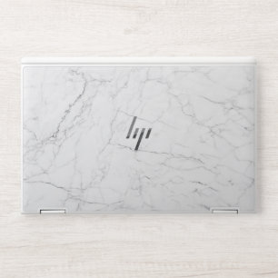 Elegant White Marble HP Laptop Skin