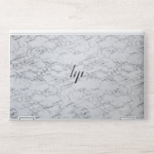 Elegant White Marble HP Laptop Skin