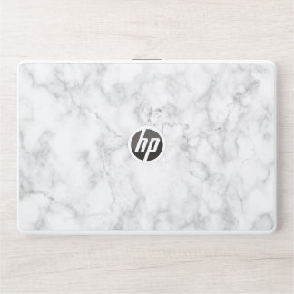 Elegant White Marble HP Laptop Skin