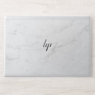 Elegant White Marble HP Laptop Skin