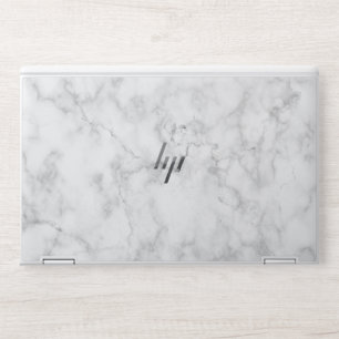 Elegant White Marble HP Laptop Skin