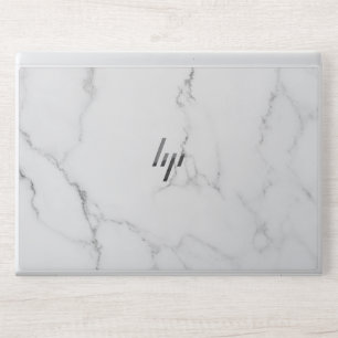Elegant White Marble HP Laptop Skin