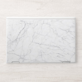 Elegant White Marble HP Laptop Skin